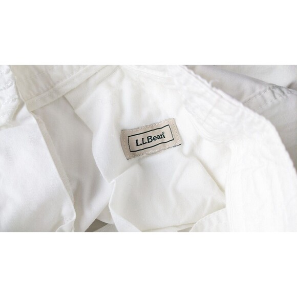 LL Bean Womens White Linen Pants Classic Fit 28x29.5 - Picture 5 of 7